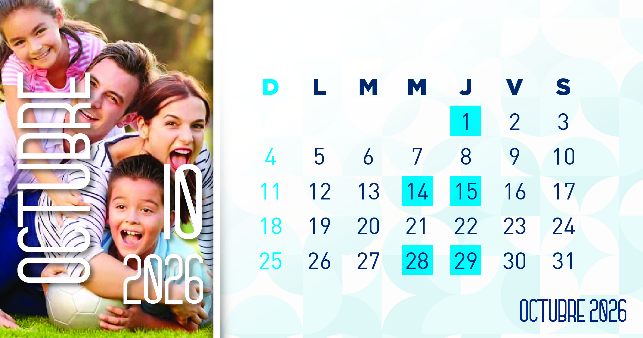 catorcenas octubre 2026