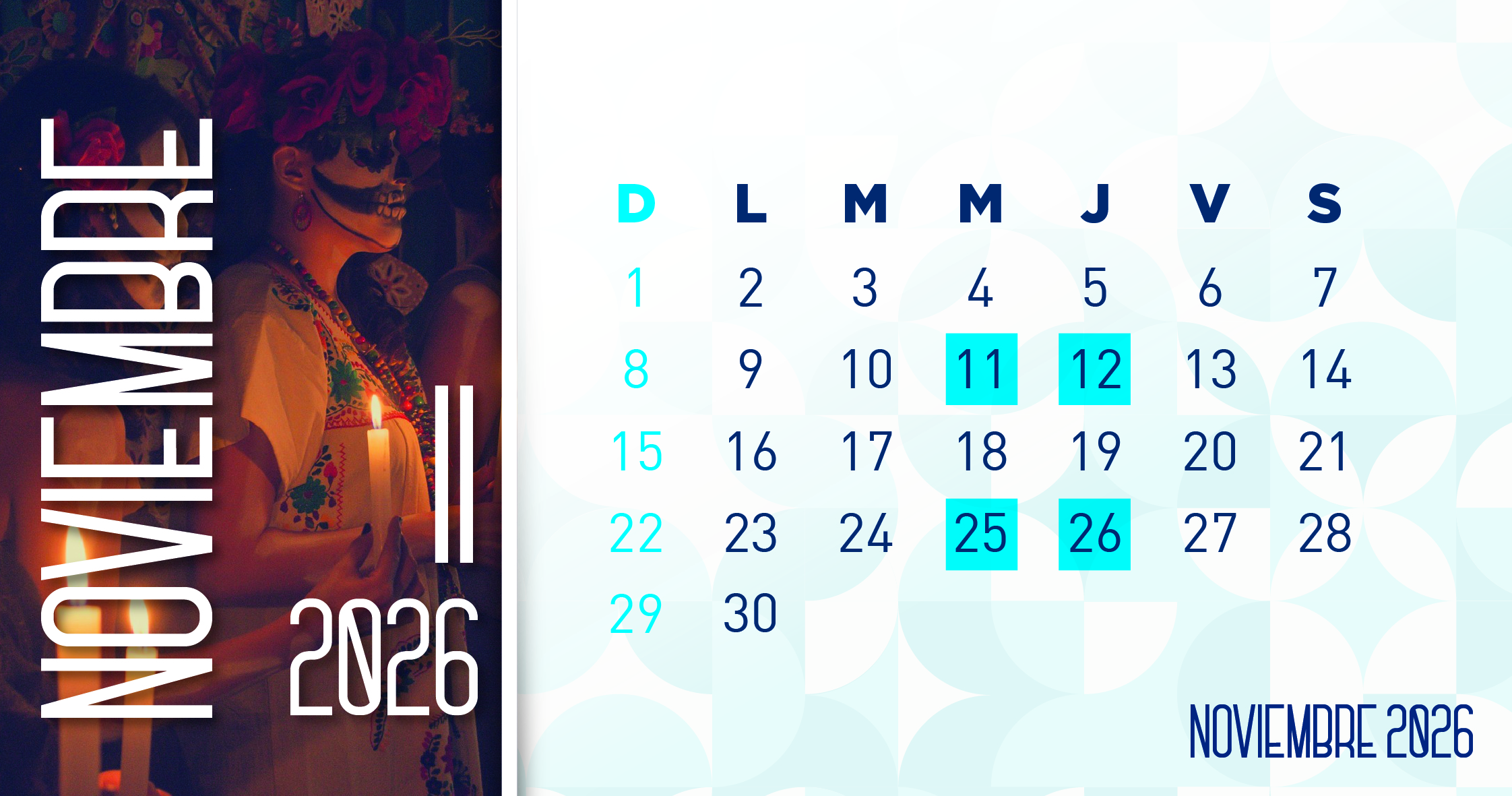 catorcenas noviembre 2026