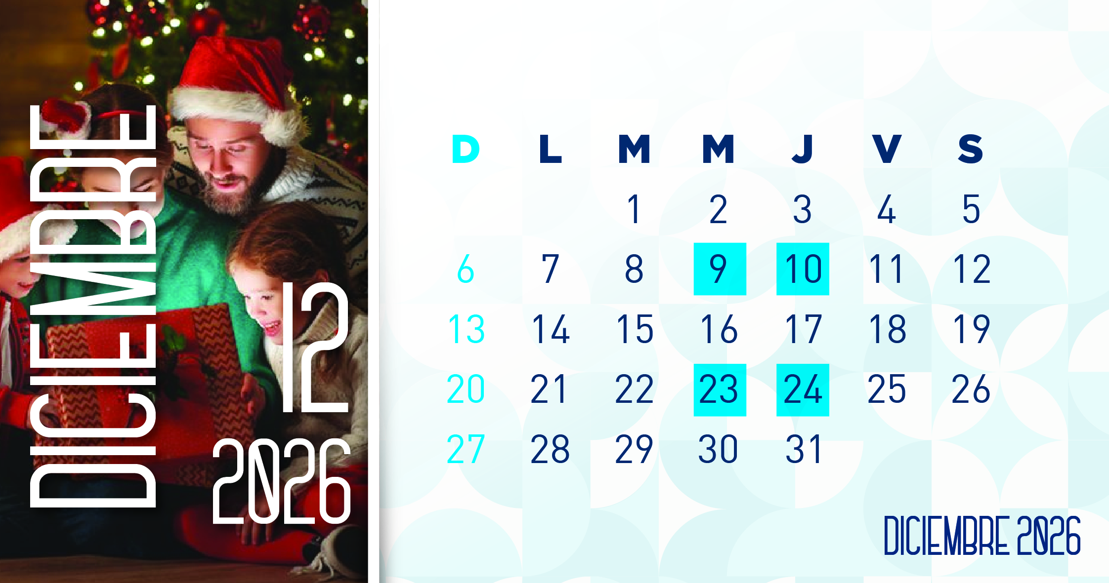 catorcenas diciembre 2026