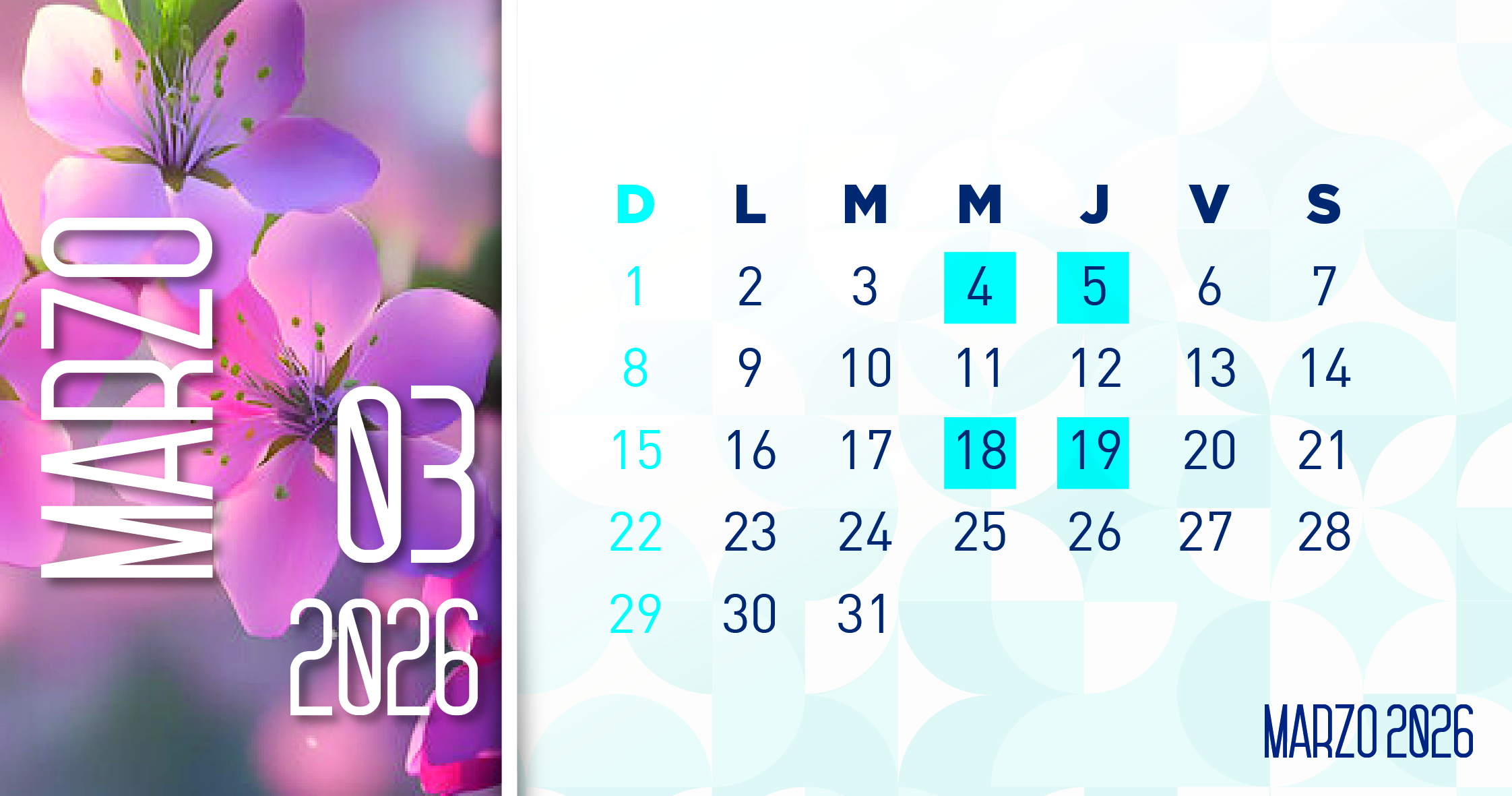 catorcenas marzo 2026