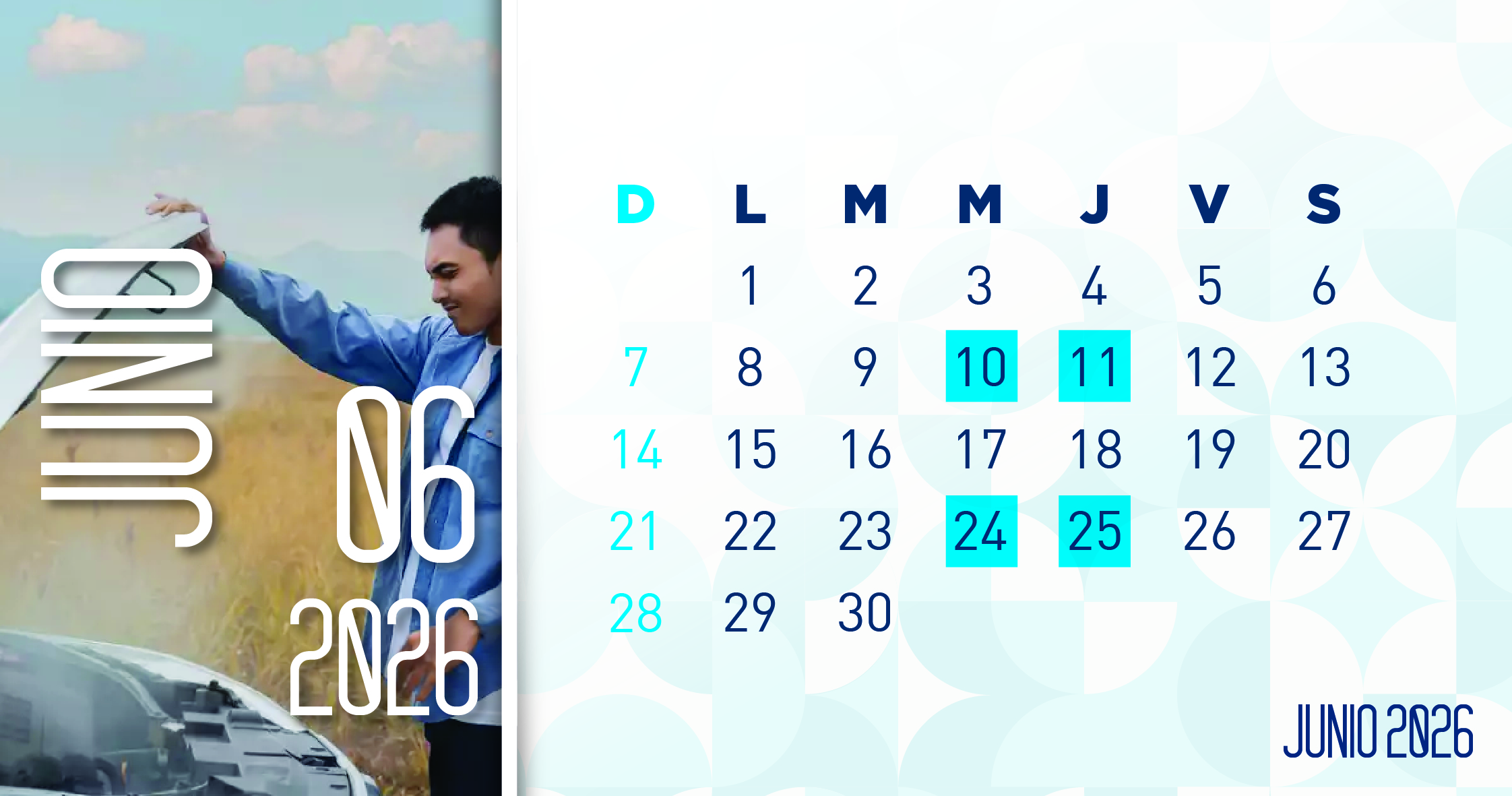 catorcenas junio 2026