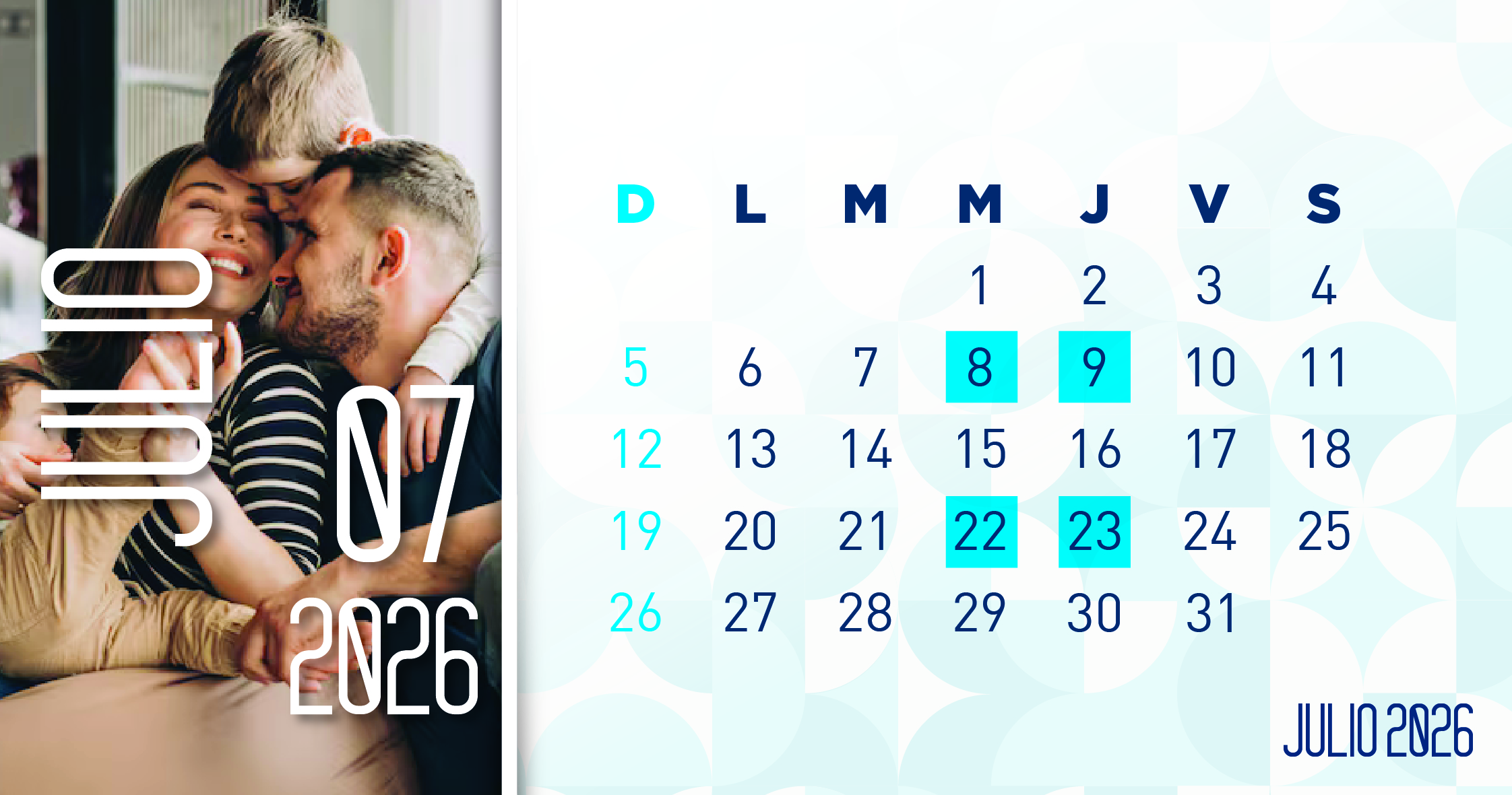 catorcenas julio 2026