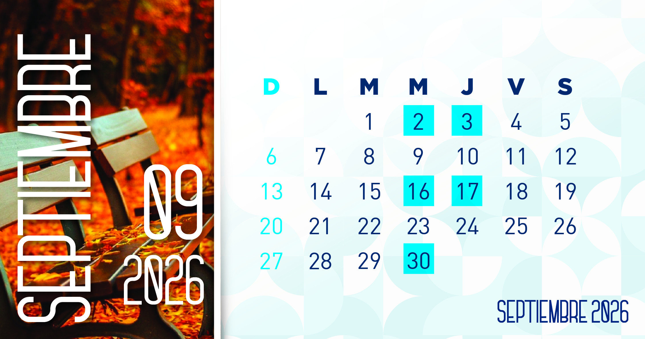 catorcenas septiembre 2026